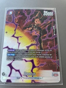 Dragon Ball Z Fusion World Awakened Pulse FB01-023 Beerus ALT ART SR - Bild 1 von 1