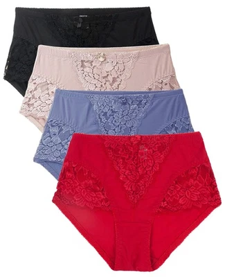 Womens Underwear Sexy Briefs Lace Tummy Control Panties S-Plus Size Girdle Pa... - Image 1 of 4