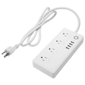 WiFi Power Strip Surge Protector Smart 4 USB Ports Plug Voice Controlled - Picture 1 of 11