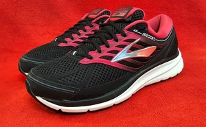 Brooks Addiction 13 Laufschuhe Damen Größe 12 2E (EXTRA WEIT) schwarz pink - Bild 1 von 23