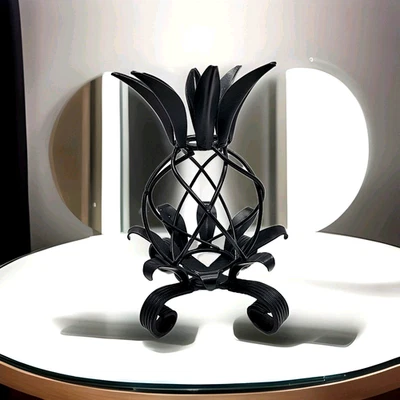 Soporte para candelabro de hierro forjado de piña - Decoración tropical Foto 1 de 4