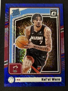 Donruss Optic Kel'el Ware 2024-25 clasificación novato azul brillo/75 Miami Heat #280 - Imagen 1 de 10