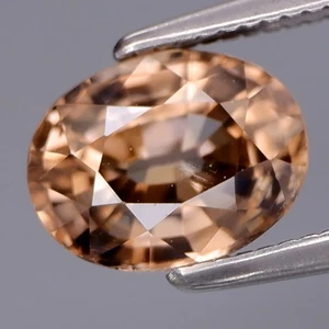 2.22Ct.RARE COLOR! Shimmering Lustrous Natural Champagne Zircon Tanzania - Picture 1 of 4