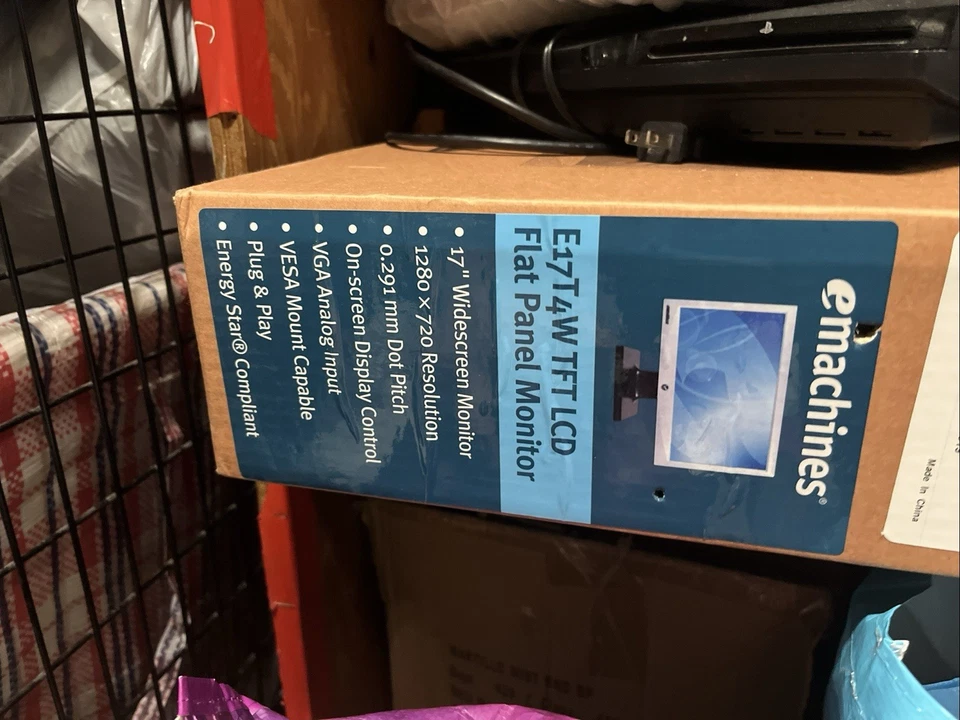 eMachines E180HV 17” Widescreen LCD Monitor. - Image 1 of 2