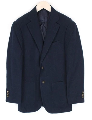 SUITSUPPLY Havana Patch Men's Blazer UK34R Navy Cotton Wool Linen Blend Slim - Image 1 of 4