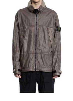 Stone Island Raw Linen Plated-OVD Jacket Size XL Xlarge - Image 1 of 2