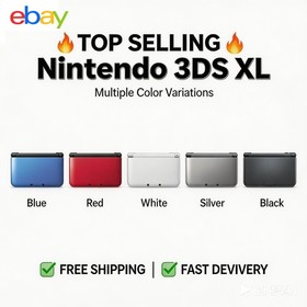 Nintendo 3DS XL LL Handheld Gaming Console With SD 32G + AC (Open Box)