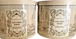 MAIN STREET BAKERY CANDLE 3 WICK 14.5 OZ BATH BODY WORKS X 2 ( BANANA PUDDING ) - Picture 1 of 2