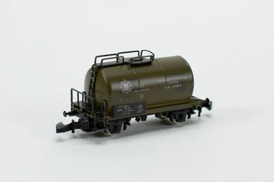 RARE LNIB Marklin Mini Club 8612T US Army Transportation Corps Tank Car - Image 1 of 4