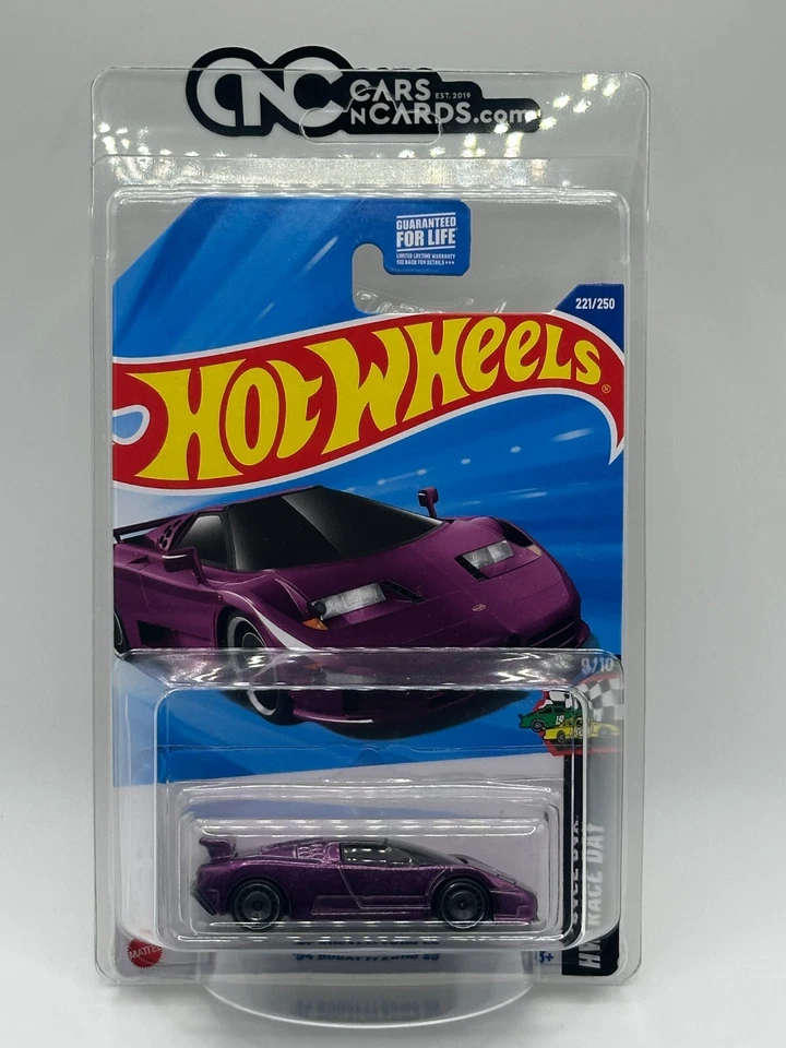 2025 Hot Wheels Super Treasure Hunt '94 Bugatti EB110 SS With Protector - Image 1 of 4