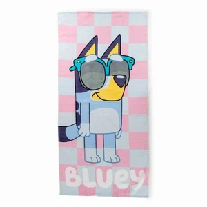 Bluey Cool Checks 28" x 58" Kids Beach Towel - Picture 1 of 1