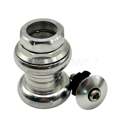 Fsa Duron X 1" Threaded Headset Sealed Bearings 22.4/26.4mm Silver w/top cap - Image 1 of 4