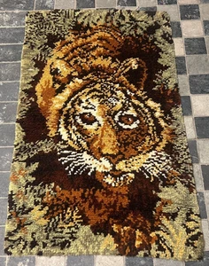 2x4 ft Vintage Swedish Scandinavian Soft Pile Mid Century Wall Décor Fluffy Rug - Picture 1 of 8