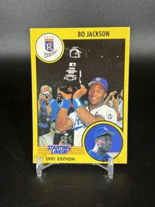 Bo Jackson 1991 Kenner Starting Lineup Card Kansas City Royals Bo Knows - Bild 1 von 2