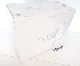 NEW SONY PlayStation 2 PS2 SCPH-37000 Ocean Blue Console Japan Import unused