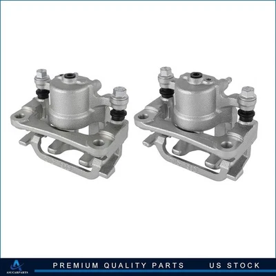 Rear Pair Brake Calipers w/Bracket For 06-09 Infiniti M35 350Z M45 single piston Foto 1 de 4