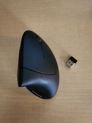 Anker 2.4G Wireless Vertical Optical Mouse - Black - Image 1 of 4