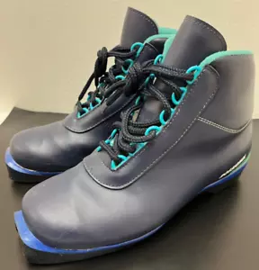 Vintage 40 Rossignol Advantage Cross Country Ski Boots Blue Fit 7.5M 9.5W - Picture 1 of 5