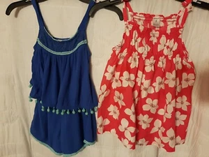 Girls Speachless Shorts Romper & Carter's Sundress (Size 7) - Picture 1 of 3