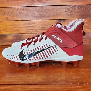 Nike Alpha Menace Pro 2 Alabama Crimson Tide Football Cleats BV3945-106 Sz 13.5 - Picture 1 of 7