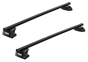Thule Roof Rack Evo Flush Rail SquareBar Evo Black for Chevrolet Trax SUV - Picture 1 of 5