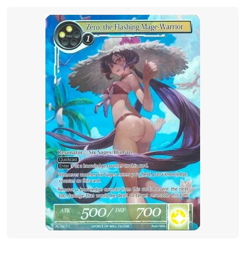 Force of Will - Promo - Zero, the Flashing Mage Warrior (Skirtless) RL1607-1 - Image 1 of 1