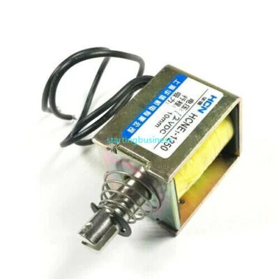 12V 24V Pull Hold/Release 10mm Stroke 90N Force Electromagnet Solenoid Actuator - Image 1 of 4
