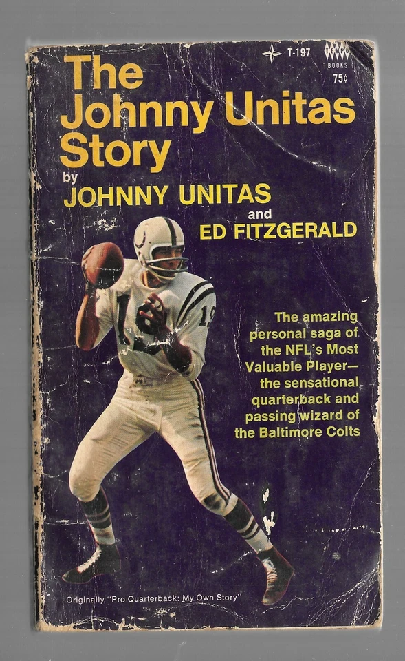 The Johnny Unitas Story by Ed Fitzgerald 1969 Football Paperback ROUGH COPY - Image 1 of 1