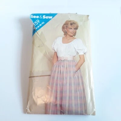 See & Sew Misses Blouses and Shirt Size 8-10-12 Cut - Image 1 of 2
