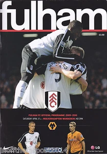 2009/10 FULHAM V WOLVERHAMPTON WANDERERS 17-04-2010 Premier League (Excellent) - Picture 1 of 1