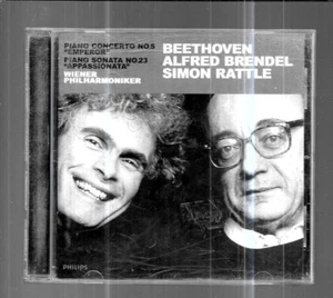 Beethoven - Alfred Brendel & Simon Rattle Piano Concert (CD, 1999) - Picture 1 of 2