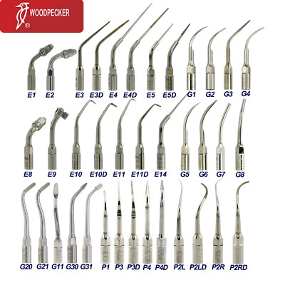 Woodpecker Dental Ultrasonic Piezo Scaler Tips Endo Perio DTE SATELEC NSK EMS - Image 1 of 4