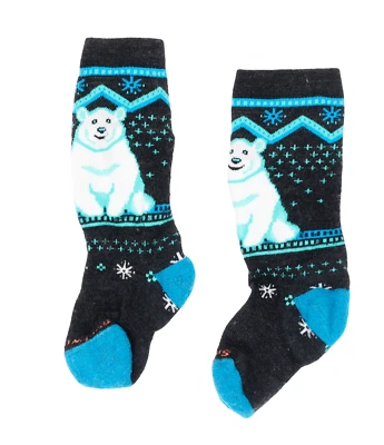 Calcetines Smartwool L61335 Niños Cojín Completo Oso Polar Sobre la Pantorrilla Talla XS Foto 1 de 3