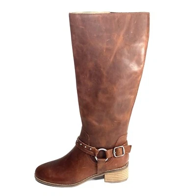 Lucky Brand Tall Boots Women’s Size 8 Riding Boots Whiskey Leather New - Image 1 of 4