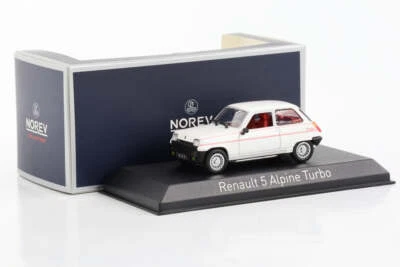 1:43 Renault 5 R5 Alpine Turbo White 1983 Norev Diecast 510535 - Immagine 1 di 2