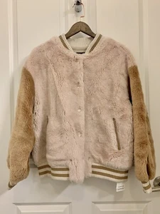 100% Wool Bomber Jacket Coat Top Outwear NWT M - Picture 1 of 6