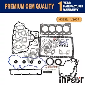 V2607 V2607T V2607-DI-T-E3B Full Gasket Kit For Kubota Engine Upper Lower Set - Picture 1 of 6