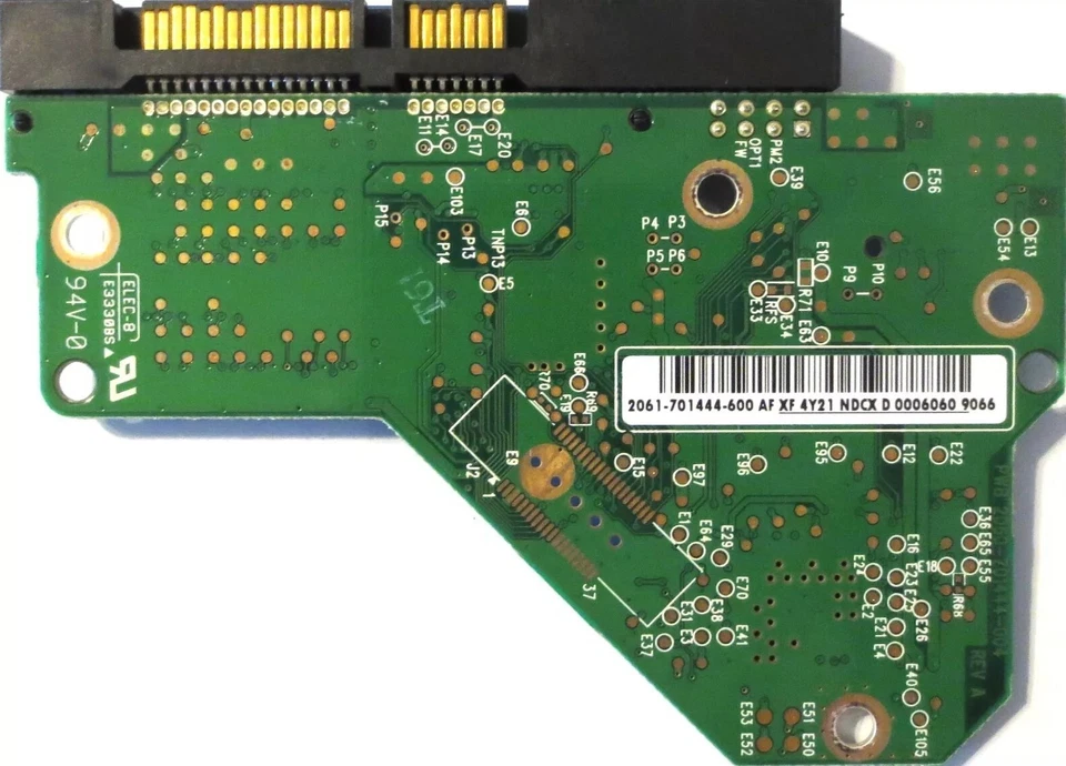 WD WD2500AAJS-40VWA1 (2061-701444-600 AF) 2060-701444-004 REV A 250gb Sata PCB - Image 1 of 1