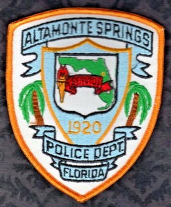 Altamonte Springs Florida Police Patch  B-2 - Picture 1 of 2