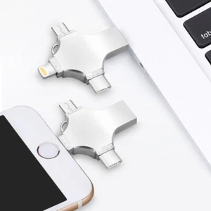 1TB 32GB 4IN1 USB3.0 Flash Drive Type-C Memory Stick Thumb for Android iPhone PC - Picture 1 of 21