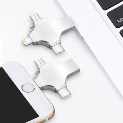 1TB 32GB 4IN1 USB3.0 Flash Drive Type-C Memory Stick Thumb for Android iPhone PC - Image 1 of 4