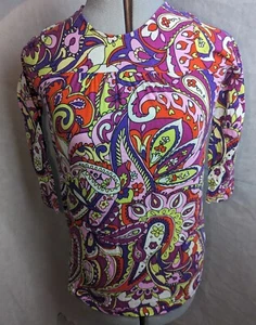 Hannah Anderson Multi Color Paisley Dress Girls Size 130 US 8 (52-64 lbs) - Picture 1 of 8
