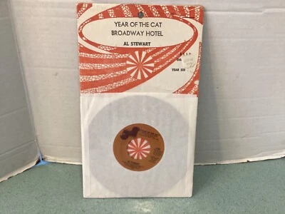 Al Stewart~Year of The Cat/Broadway Hotel~Rare 1976 Janus 45~Orig Shrink Wrap. - Image 1 of 4