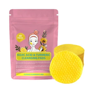 Turmeric Kojic Acid Cleansing Pads for Face - Exfoliating Face Scrub 50 PCS - Picture 1 of 11