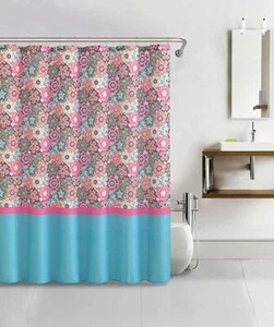 Luxury Home 13 Piece Paulina Shower Curtain Set, Multicolor - Picture 1 of 1