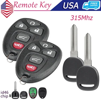 Juego de 2 para Chevrolet Traverse 2011 2012 2013 2014 2015 2016 2017 mando a distancia + llave Foto 1 de 4