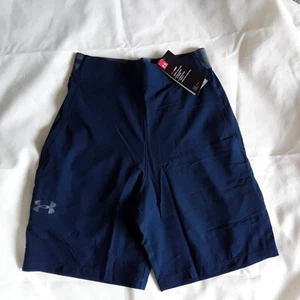 Under Armour Heatgear Older Boys Blue Shorts Size XS Brand New With Tags - Picture 1 of 5