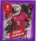 Topps Euro 2024 Sticker Albania Alb 3 Nedim Bajrami Artist Purple Parallel