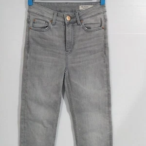 M&S Sienna Straight Jeans Womens Size 6 W25 L30 Grey - Picture 1 of 12