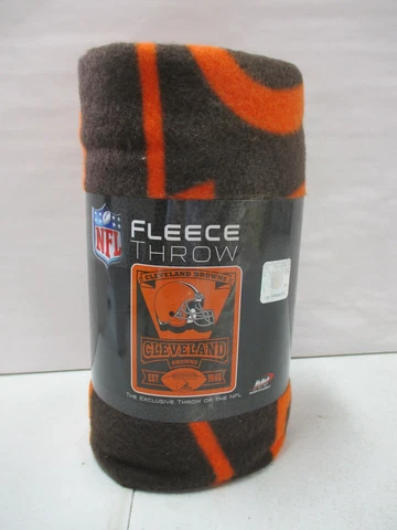 Cleveland Browns Fleece Throw Blanket 50x60 Lot 1 Cover